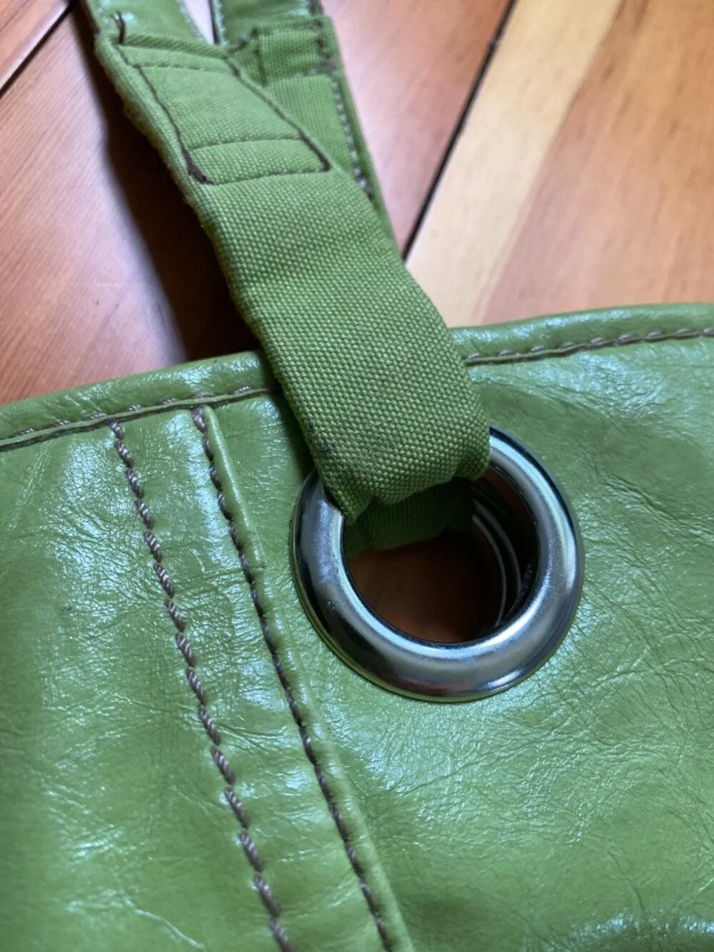 Vintage Y2K Relic Shoulder Bag in Green.
